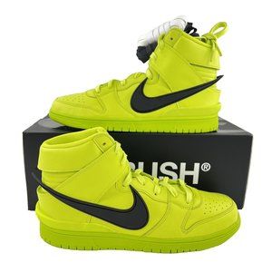 Nike Dunk High X AMBUSH Flash Lime Men's Size 13 Sneakers Green Black CU7544-300